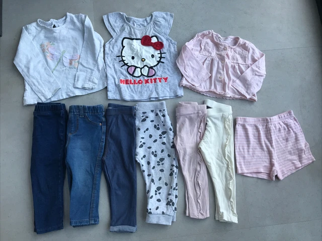 zaAJ. Lotto di lavoro leggings top 10 articoli estate pacchetto bambine età 9-12 mesi