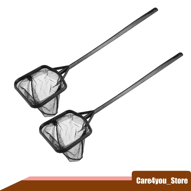 2Pcs Aquarium Fish Net Fish Tank Accessories Small Fish Fine Net 35.5x9.5cm