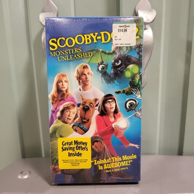 SCOOBY-DOO 2 MONSTERS Unleashed (VHS, Warner Bros, 2004) NEW SEALED EUR