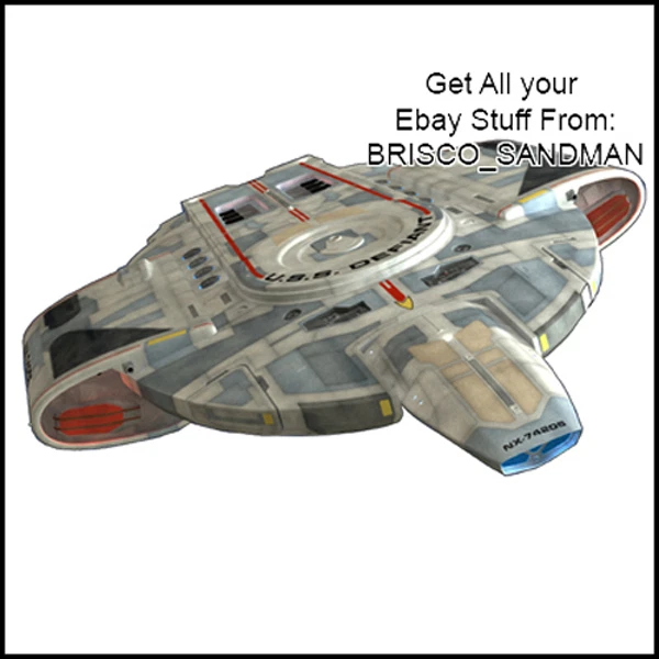 Fridge Fun Refrigerator Magnet STAR TREK SHIP USS Defiant -A- Diecut