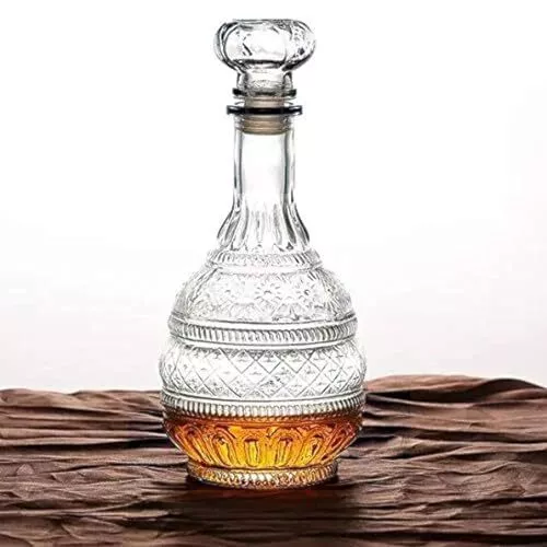 MDLUU Liquor Decanter, Glass Spirits Decanter with Airtight Stopper