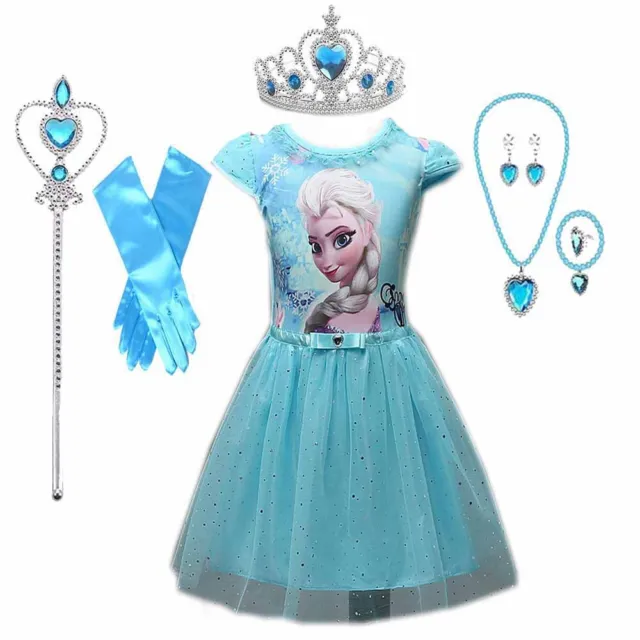 Toddler Kids Clothes Baby Girl Princess Frozen Dress for Girls