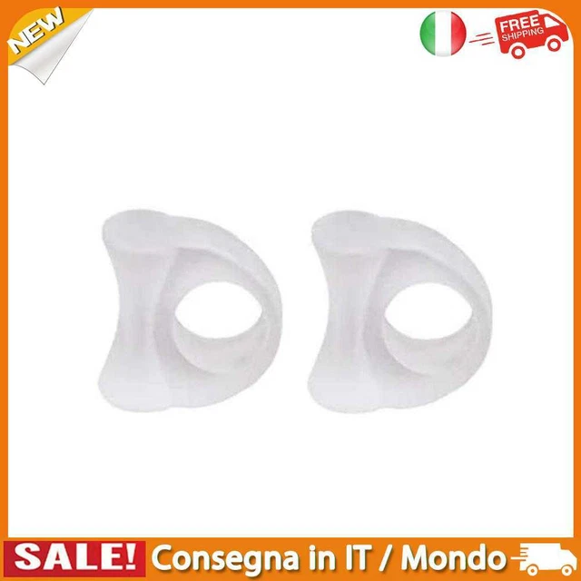 IT 1pair Feet Treatment Mat Painless Transparent Toe Eversion Fixer Foot Care To