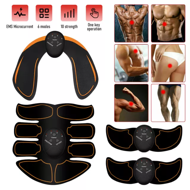 EMS Abdominal Muscle Toning Trainer ABS Stimulator Toner Fitness Binder Gym Belt