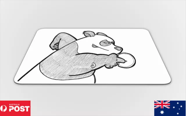 Mouse Pad Desk Mat Anti-Slip|Cute Panda Sketch Drawing Art #2
