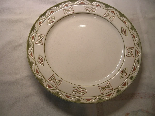 Set of 2  Studio Nova Navajo  11 inch Dinner Plates