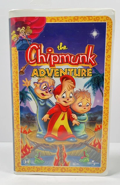 THE CHIPMUNK ADVENTURE VHS Cassette Tape Alvin Chipmunks Chippettes