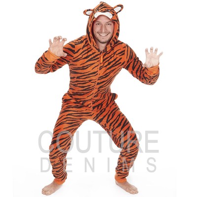 One zee Mens Soft Fleece Dinosaur Design/Onesie 