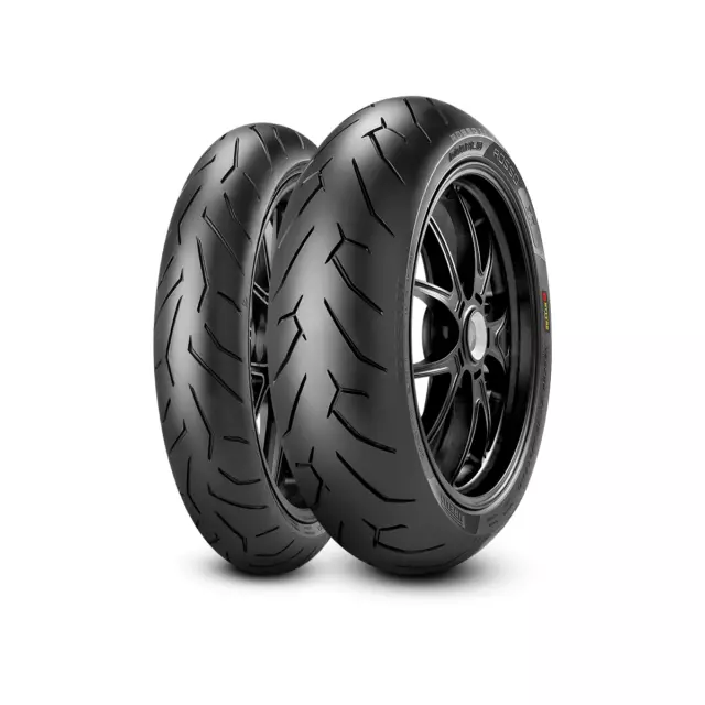 FITS Pirelli Diablo RossoII Motorcycle Tyre Set 120/70/ZR17 58W &190/55/ZR17 75W