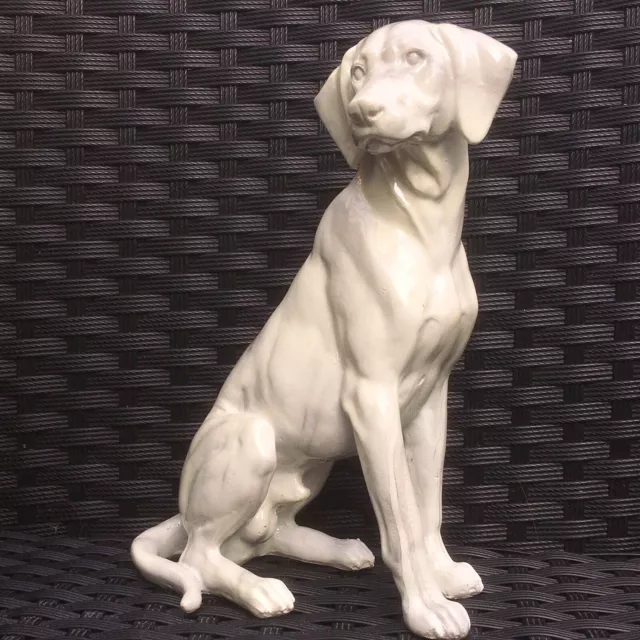 Moderne Figur Hund Skulptur Edel Dekoration Statue Garten Jagdhund Welpe Jagd