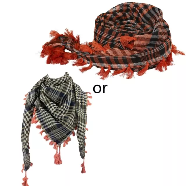 Arab Keffiyeh Shemagh Scarf Breathable Winter Shawl Neck Warmer Cover Head Wrap