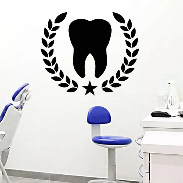 Tooth Logo Wall Stickers Teeth Hospital Art Decoration Dental Clinic Dentist