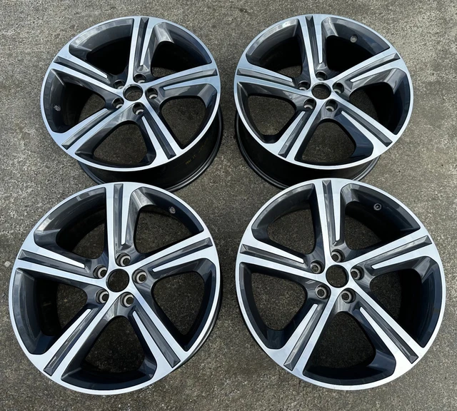 Genuine Jaguar XF X260 19" x 8.0J 5 Spoke Satin Grey Diamond Turned Alloy Wheels