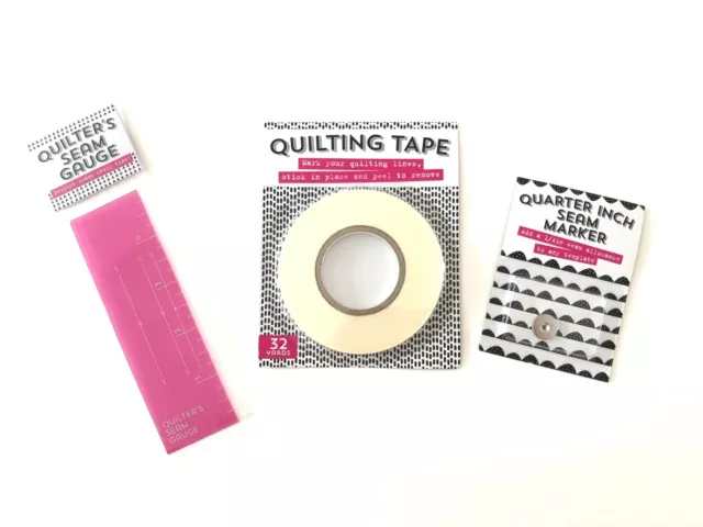 Dressmaker's and Quilter's tape and Quarter Inch Seam Marker and Seam Gauge