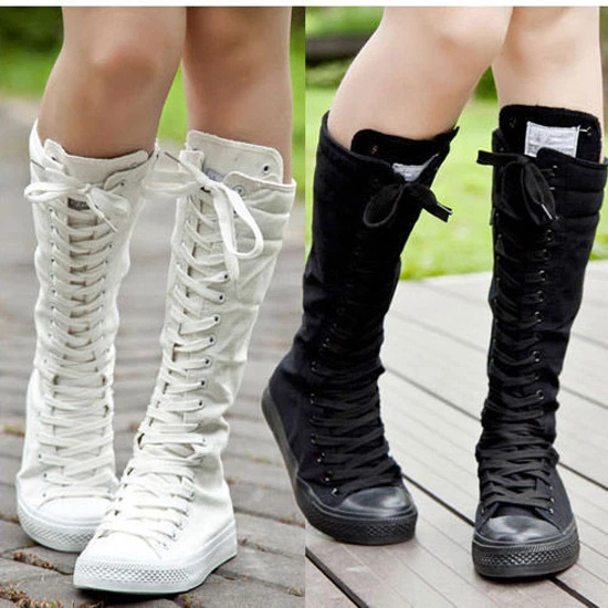 Emo girl deals boots