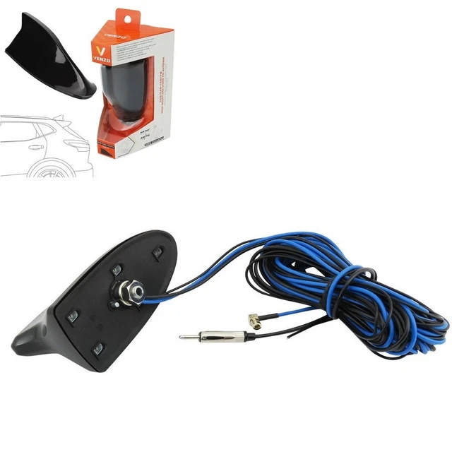 Antenna Fm Antenna Auto A Pinna Di Squalo - AM/FM - Nero - Adesiva Senza Fori Antenna Pinna - Foto 11