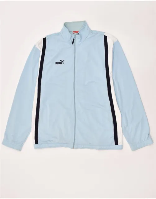 PUMA Mens Tracksuit Top Jacket XL Blue Colourblock Polyester AB15