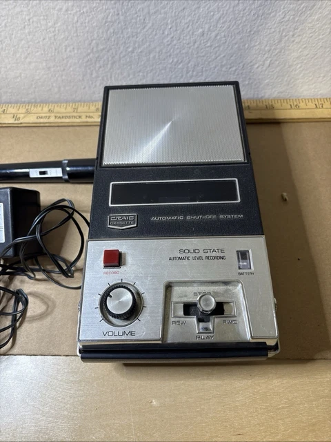 Vintage Portable Cassette Recorder FOR SALE! - PicClick UK