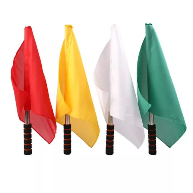 Drapeau de départ signal ferroviaire accessoires rouge/vert/jaune/blanc