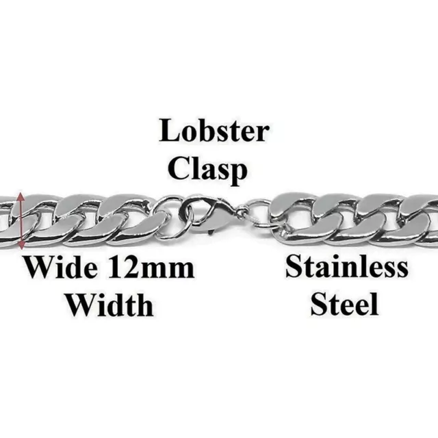 Boston Red Sox Stainless Wide Womens Mens Link Chain Bracelet Baseball Gift D4 2