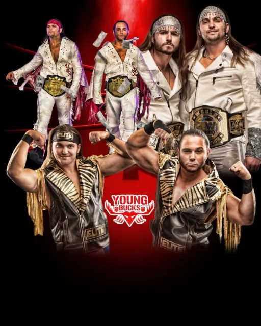 THE BULLET CLUB 8x10 CUSTOM PHOTO #2 WWE ROH ECW TNA NXT CODY YOUNG BUCKS  OMEGA