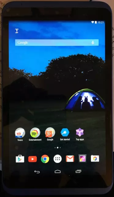 Tesco Hudl 2 blue android tablet HTFA4D bundle - partial working order