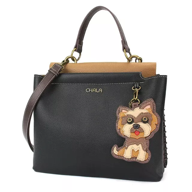 NEW Chala Convertible Satchel Crossbody Tote Black  Bag  YORKSHIRE Coin Purse