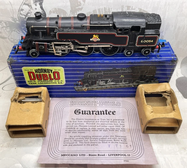 W164 Hornby Dublo EDL18 CLASS 4MT 2-6-4 BR BLACK 80054 3-RAIL - BOXED
