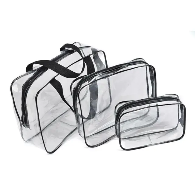 Clear  Travel Makeup Bag Cosmetic Toiletry Bag Organizer Zipper