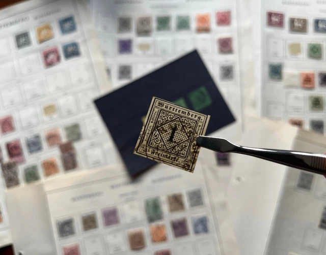 Briefmarken Altdeutschland Württemberg Sammlung auf Vordrucke
