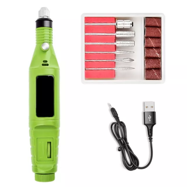 USB Mini Electric Sander Portable Cordless Rotary Tool For Nail Machine Polisher 2