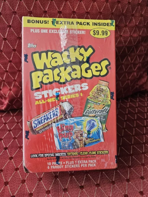 Wacky Packages 2004 Topps Stickers All New Series 1 Sealed Box 11 Packs NEW NIB