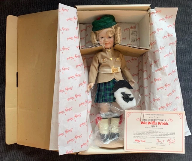 Shirley Temple Wee Willie Winkle "Dolls of the Silver Screen" by Danbury Mint