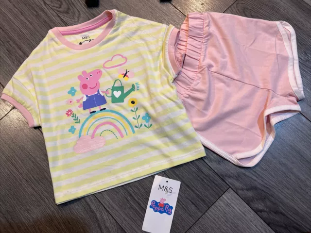 marks and spencer baby girls outfit 12-18 months / Peppa Pig / BNWT