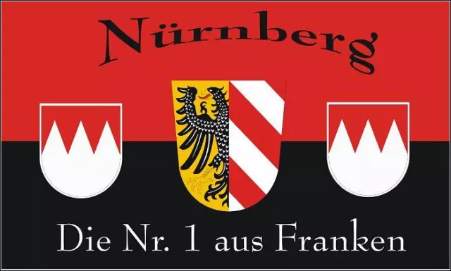 Fahne Flagge Nürnberg die Nr. 1 aus Franken  90 x 150 cm