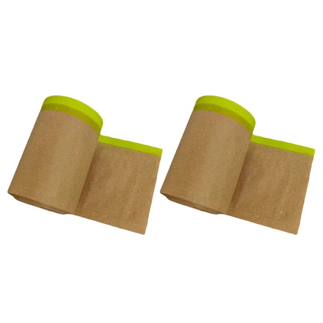 2 rotoli pellicola maschera Kraft carta giapponese rotoli di carta da pittura