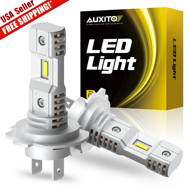 2X SUPER BRIGHT H7 LED Headlight Kit High Low Beam DRL Bulbs 30000LM ...