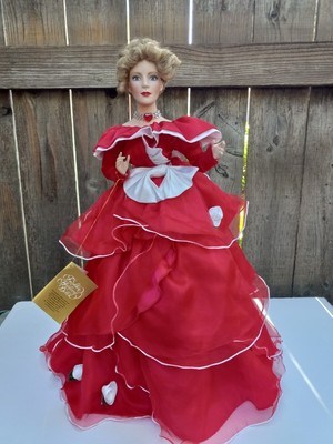 SAMANTHA Porcelain Doll by Joyce Reavey, Franklin Heirloom Dolls