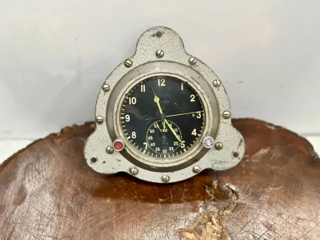 Reclaimed Original Antique Ship Salvaged Small Retro Heavy Vintage CEK Clock