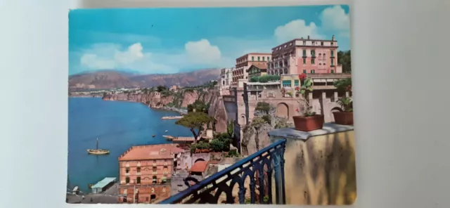 SORRENTO (NA) cartolina postale viaggiata PANORAMA 1964