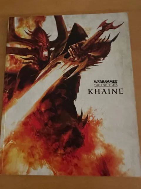 Khaine Warhammer fantasy battles The end times book Games Workshop