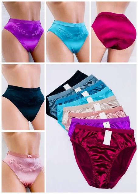 Mutandine Di Seta Intimo Stretch Mutandine A Vita Bassa Alla Moda Per Donna Slip Donna Mutandine Sexy Bikini Traspirante Confortevole Aperto Caldo Donna Grande Pantaloncini Sexy Slip, Le Noir, L - Foto 3