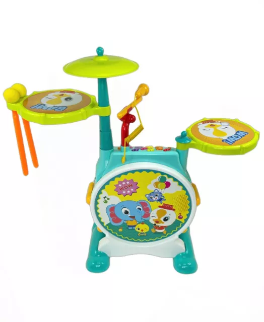 Kids Toddler First Electric Drum kit Set With Mic And Seat CHILDREN MUSICAL TOY 3