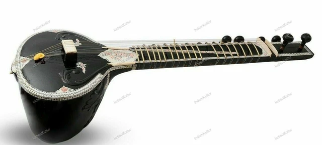 7 Main Strings and 11 or 9 Sympathetic Hand Made Sitar Best Design Bag Strings