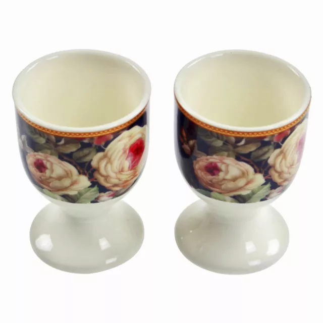 2pcs Ceramic Egg Cup Soft Hard Boiled Eggs Holder Stand Breakfast Serving Cups 2