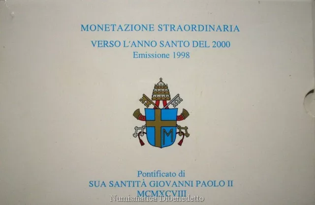 Vaticano - Giovanni Paolo II 1998 Dittico Verso L'Anno Santo del 2000 FROOF / FS