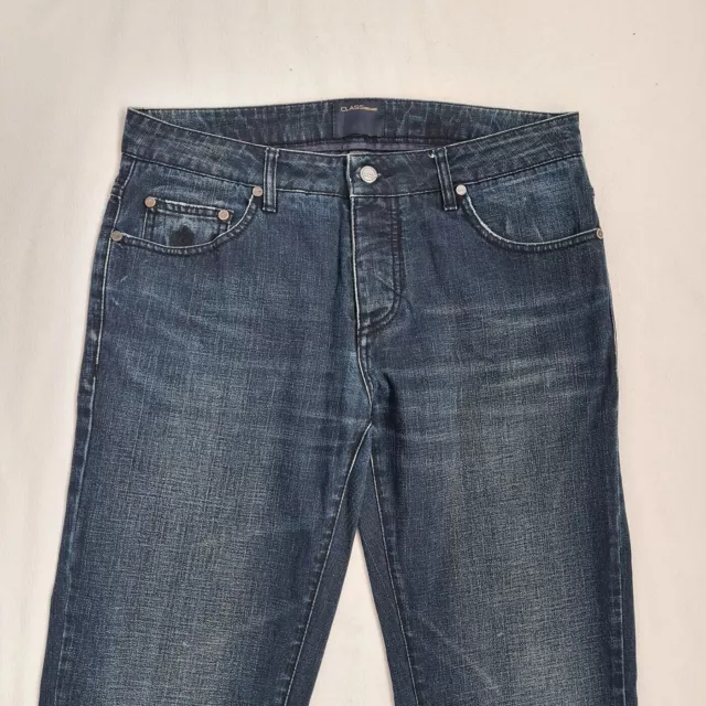 Jeans da donna Class Roberto Cavalli taglia 40 EU 44 W34 L31 Denim con bottoni 3