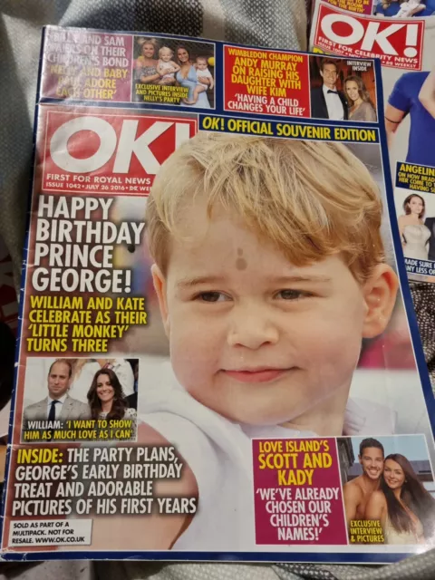 OK Magazine Issue 1042 June 2016 Prince George Billie Sam Faiers Michelle Keegan