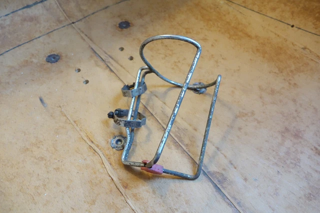 Porte bidon Alu REG ITALY Ancien Vélo Old Bike Alloy bottle