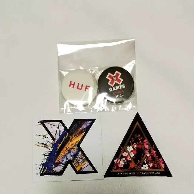 Novelty Xgames Huf Original Sticker Can Badge Japan